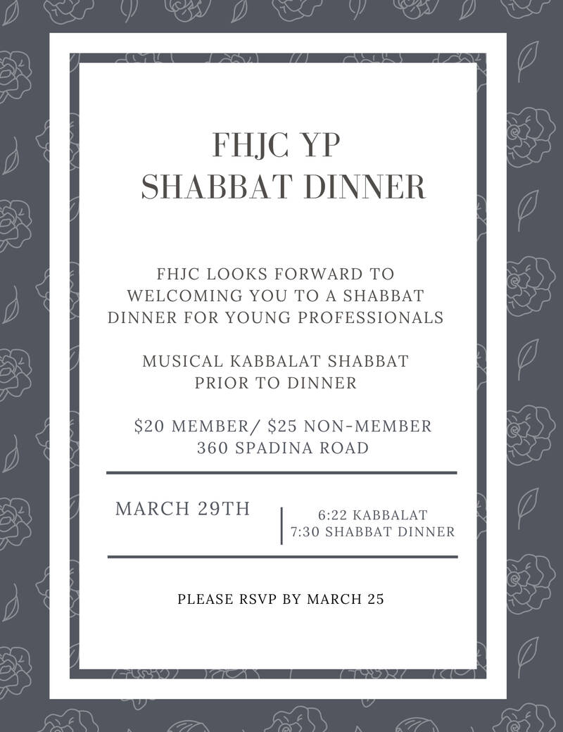 Banner Image for YP March Shabbat Dinner